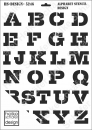 Schablone-Stencil A3 319-5246 Alphabet Stencil Design